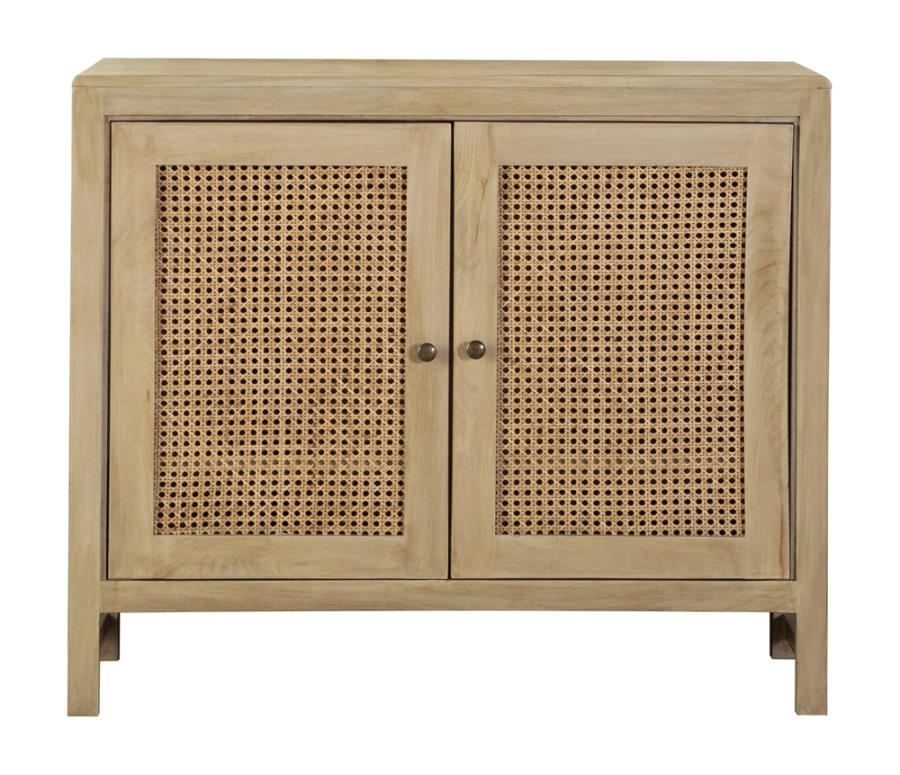 Rectangular 2-door Accent Cabinet Natural