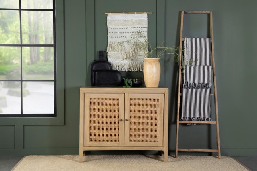 Rectangular 2-door Accent Cabinet Natural