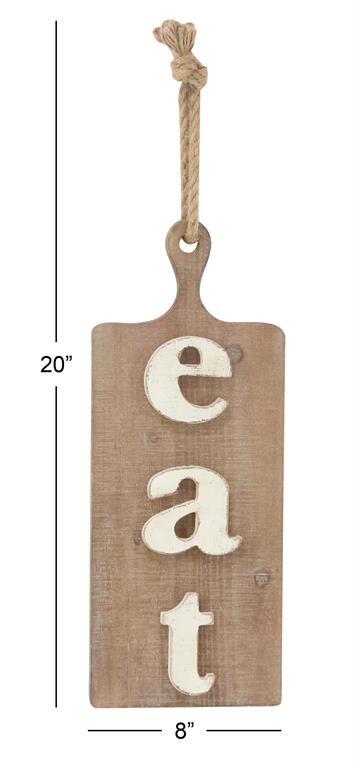 BROWN CHINESE FIR WOOD FARMHOUSE WALL DECOR
