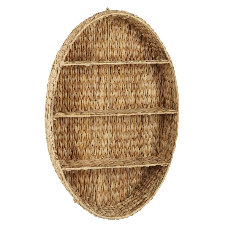 BROWN DRIED PLANT ROUND 3 SHELF WALL SHELF