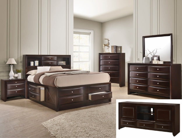 EMILY STORAGE DARK BEDRFRAME