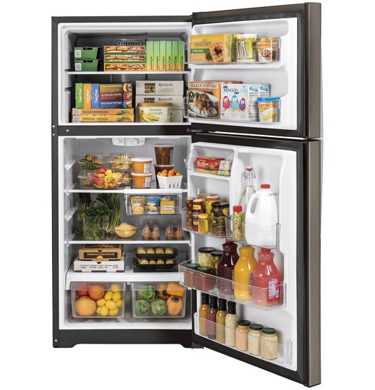Zoom the image with the mouse ASK AN EXPERT GE® 19.2 Cu. Ft. Top-Freezer Refrigerator