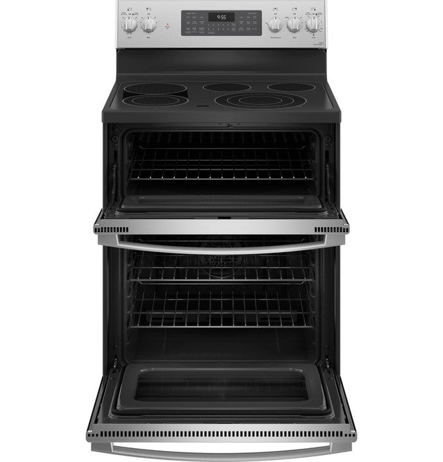 GE Profile™ 30" Smart Free-Standing Electric Double Oven Convection Range with No Preheat Air Fry