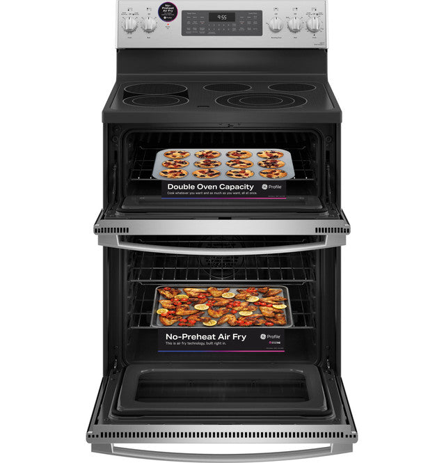 GE Profile™ 30" Smart Free-Standing Electric Double Oven Convection Range with No Preheat Air Fry