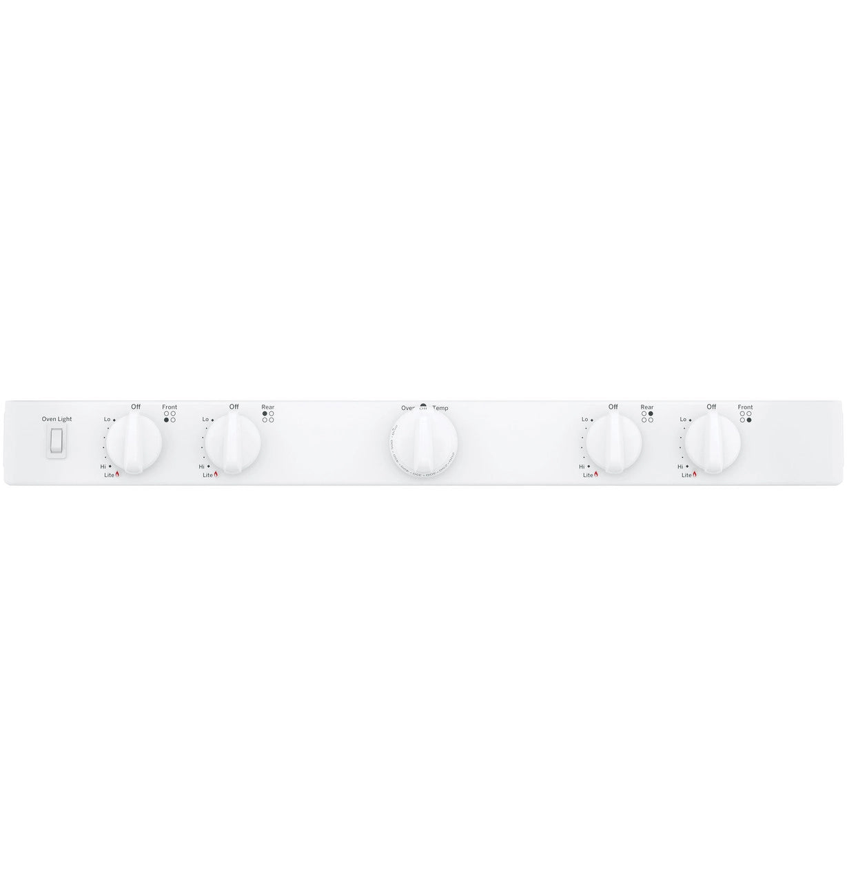 GE® 30" Free-Standing Front Control Gas Range