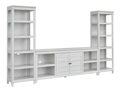 REAGAN- light grey Entertainment Center