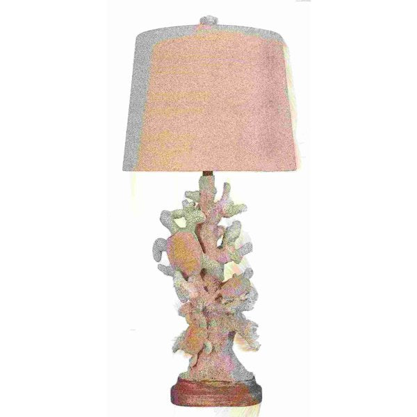 Coral and Turtle Table Lamp