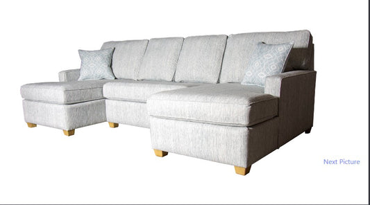 ARMLESS LOVESEAT CHAISE