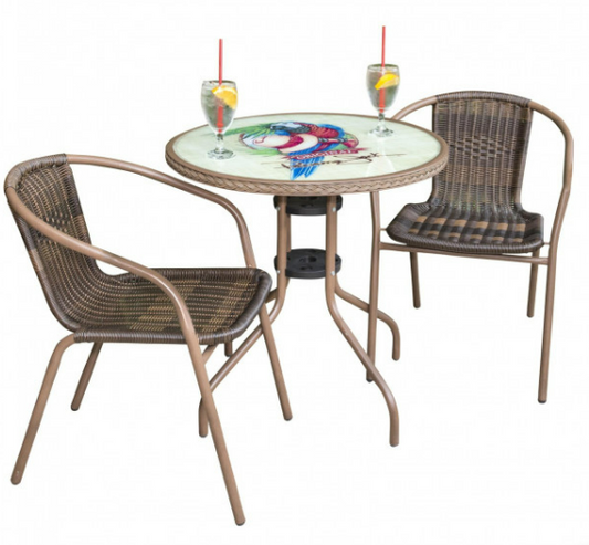 Panama Jack Café 3 Pc Parrot Bistro Set