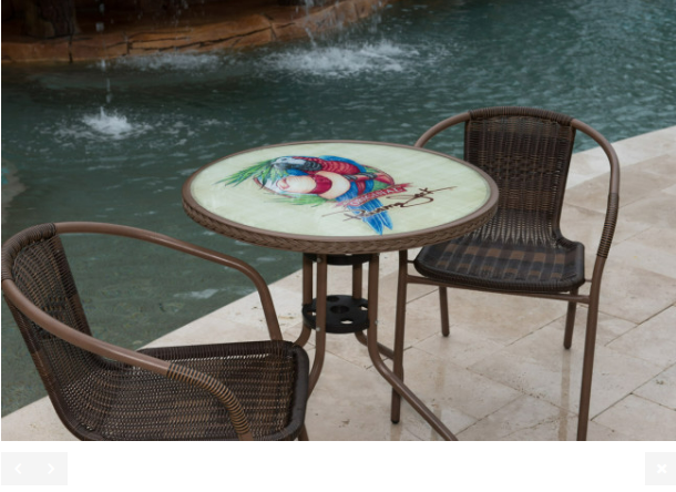 Panama Jack Café 3 Pc Parrot Bistro Set