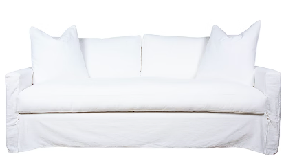 Queen Sleeper Slipcover Sofa, Luxury Depth