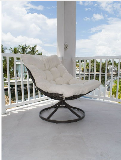 Panama Jack Outdoor Swivel Chair w/Cushion