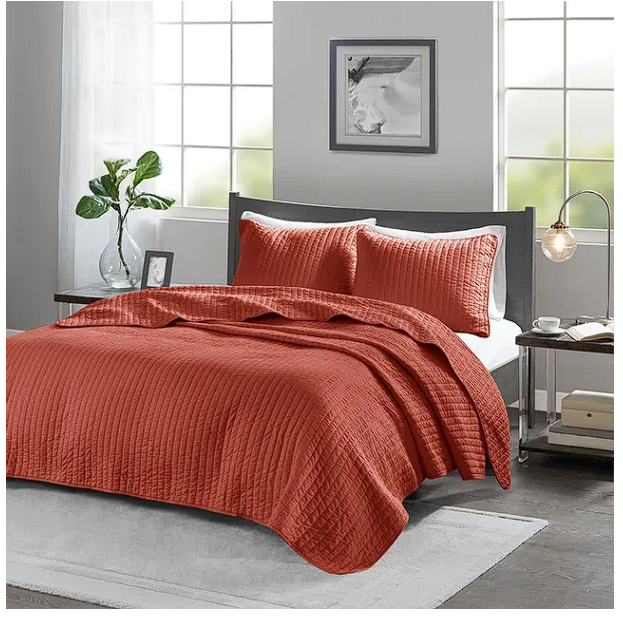 Madison Park Keaton Reversible Coverlet Set