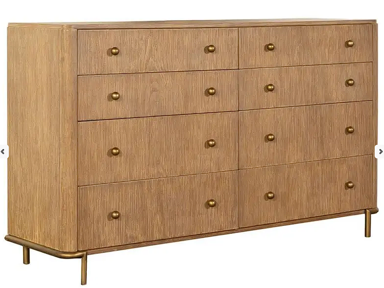 Arini 8-Drawer Dresser Sand Wash & Mirror