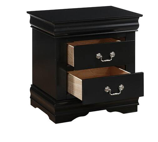 LOUIS PHILIP NIGHTSTAND BLACK
