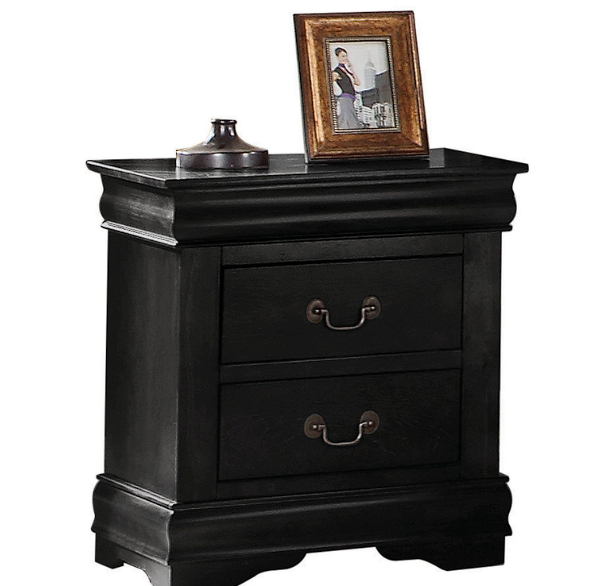 LOUIS PHILIP NIGHTSTAND BLACK