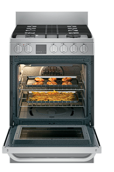 24" 2.9 Cu. Ft. Gas Free-Standing Range with Convection and Modular Backguard