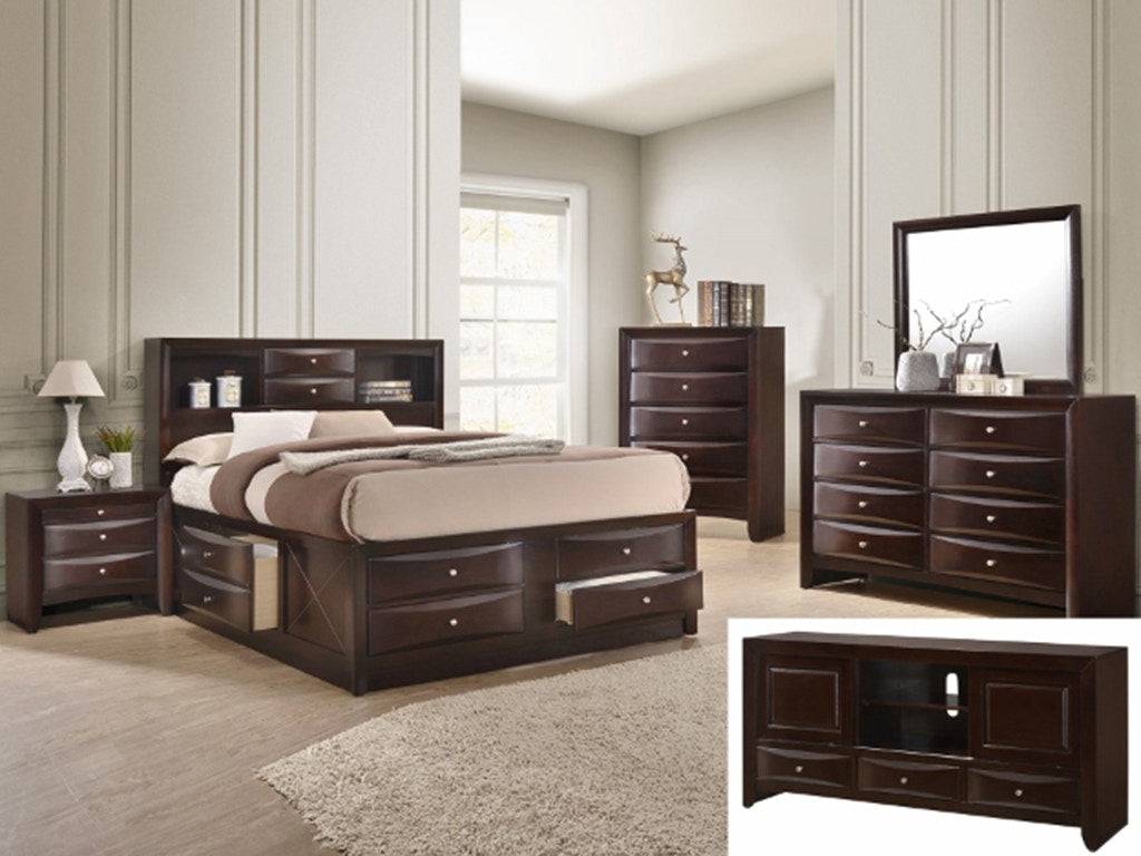 Emily King storage bedroom Set
