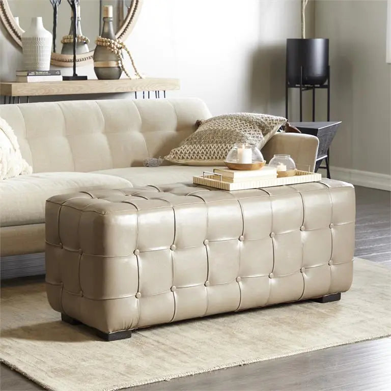 GREY OTTOMAN