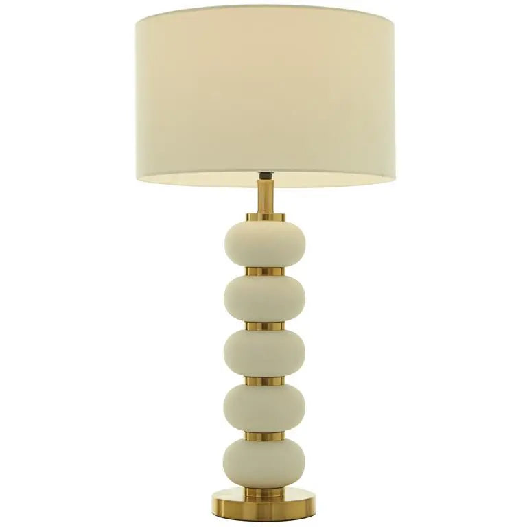 White Metal Contemporary Table Lamp