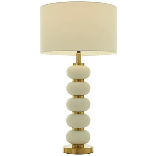 White Metal Contemporary Table Lamp