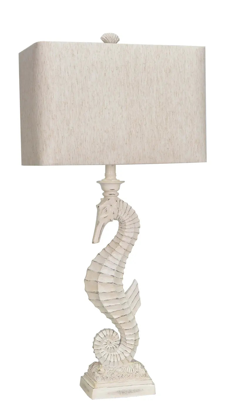 Polyresin Seahorse Table Lamp