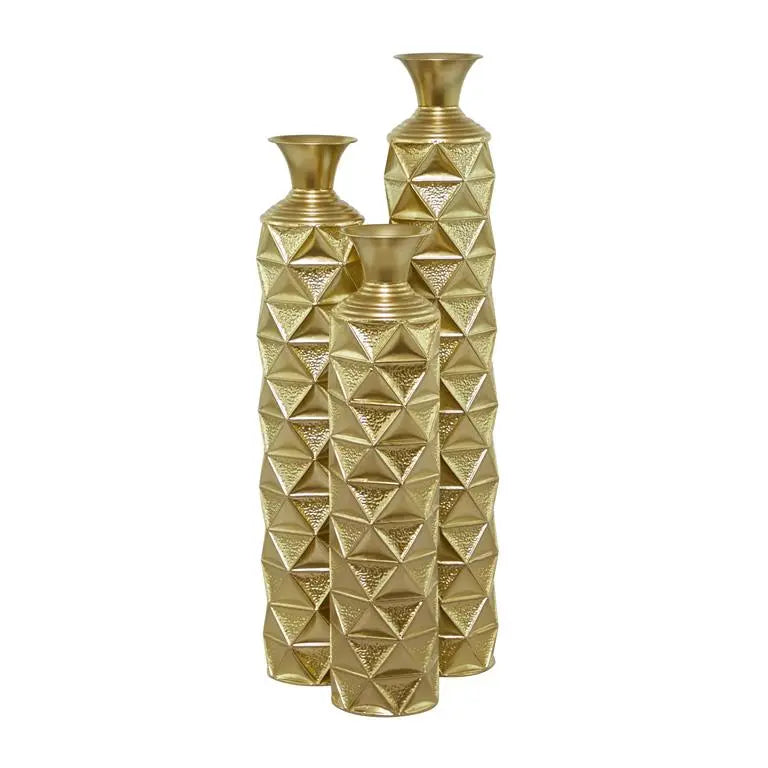 GOLD METAL GLAM VASE