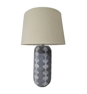 CERAMIC LAMP WITH SHADE