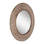Natural Wood Carved Wall Mirror