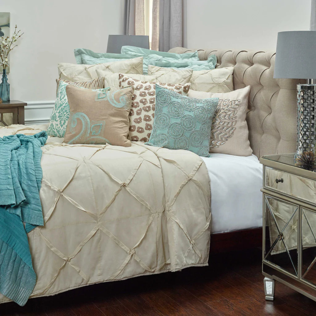 Rizzy BT1711 Carrington Stone Natural Bedding KING