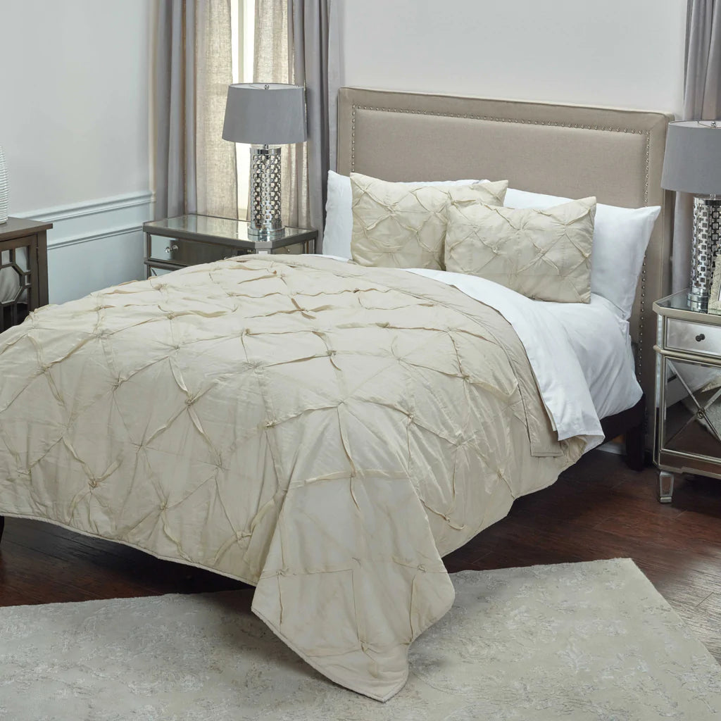 Rizzy BT1711 Carrington Stone Natural Bedding KING