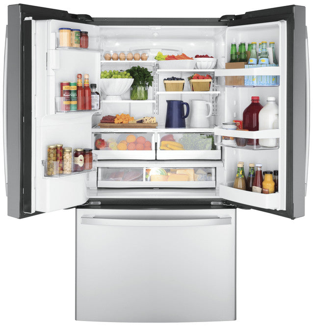 GE® ENERGY STAR® 22.1 Cu. Ft. Counter-Depth Fingerprint Resistant French-Door Refrigerator