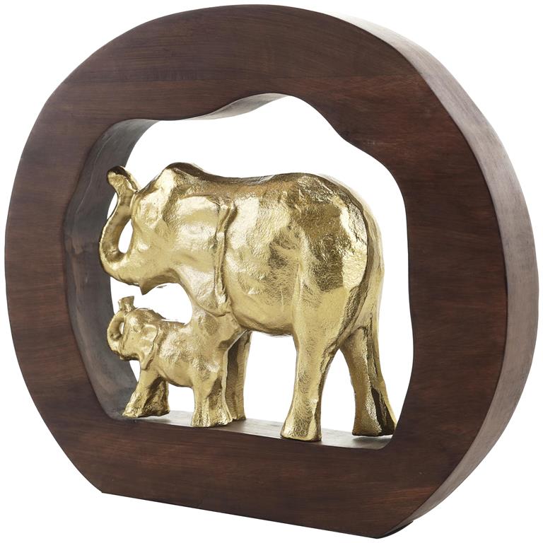 ALUM WD ELEPHANT FAMILY