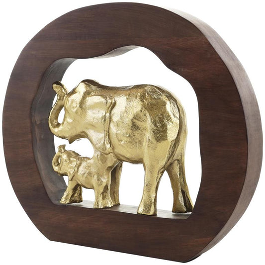 ALUM WD ELEPHANT FAMILY