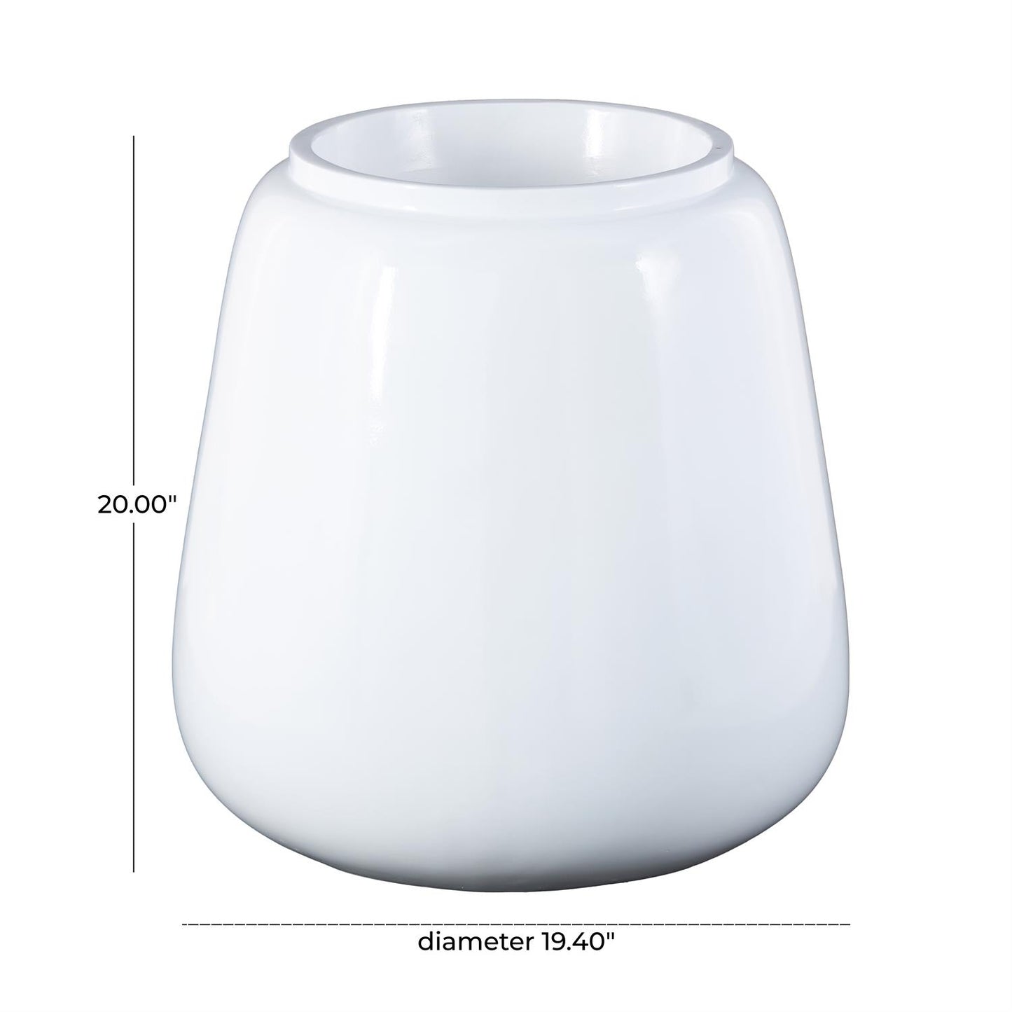 PS WHITE FLOOR VASE