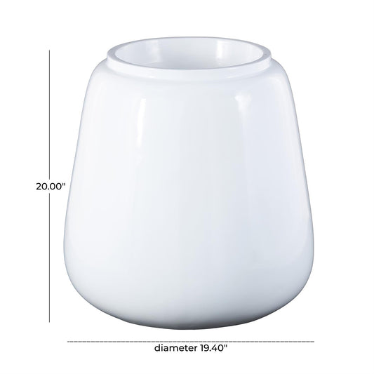 PS WHITE FLOOR VASE
