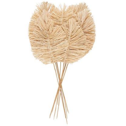 Brown Dried Plant Leaf Tall Spear Home Decor Natural Foliage with Sharp Stems