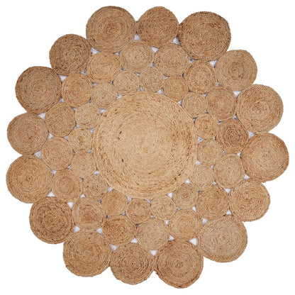 Jute Natural Fiber 4x4 Rug