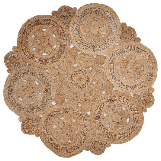 Natural Fiber 4x4 Jute Rug