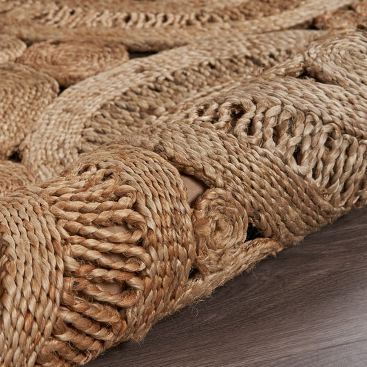 Natural Fiber 4x4 Jute Rug