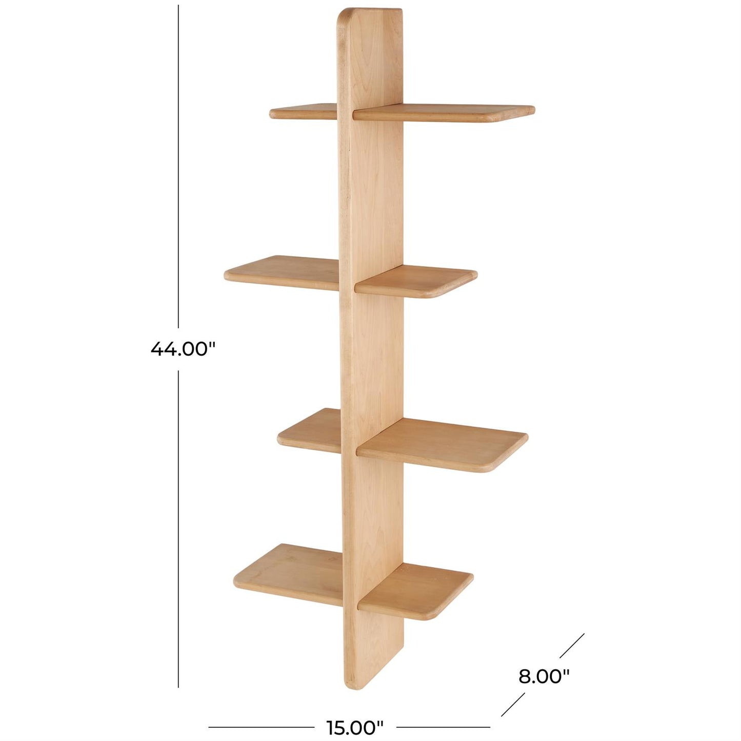 Wood Handmade 8 Shelf Room Wall Shelf