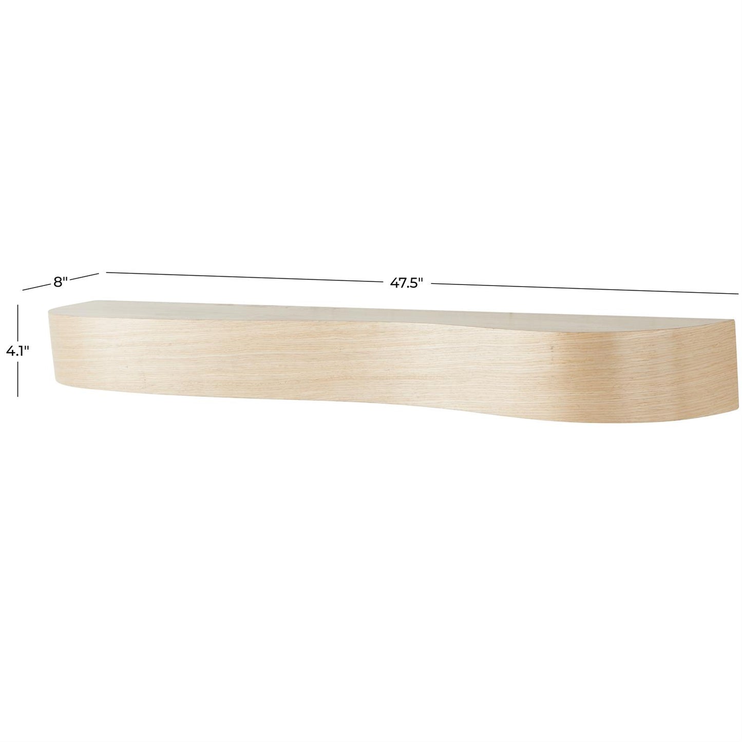 Brown Wood Handmade Room Wall Shelf