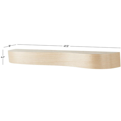 Brown Wood Handmade Room Wall Shelf