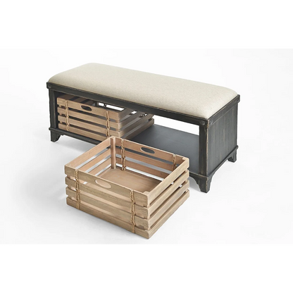 Artisan Landing Storage Bench (Midnight Black)