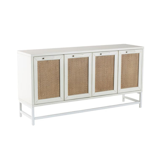 Wooden Rattan Sideboard