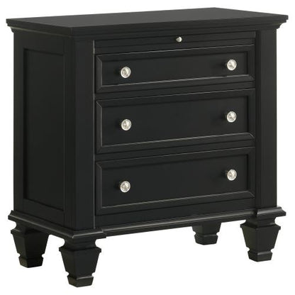 Sandy Beach Queen Storage Sleigh Bed White
