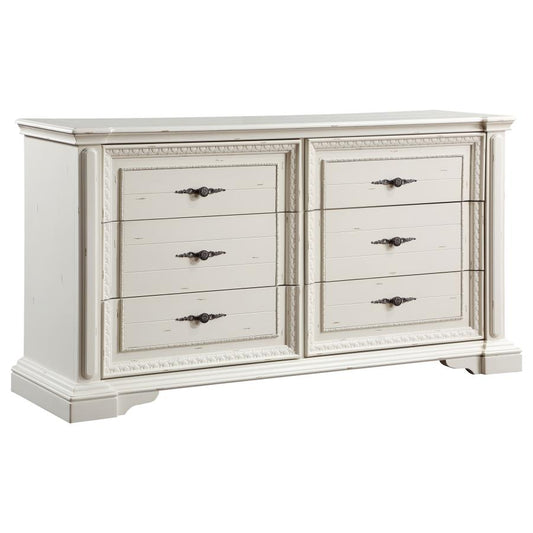 Evelyn Antique White Bedroom Collection