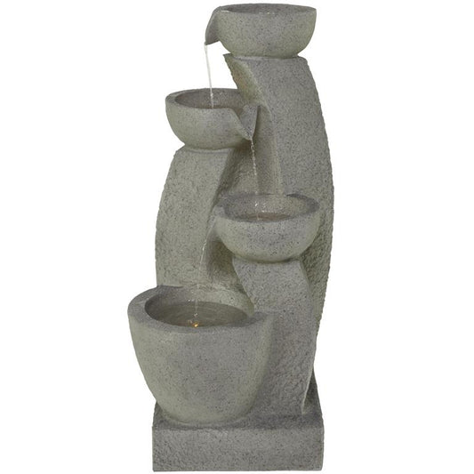 FIBERCLAY WATER FOUNTAIN W/LED LGHTS