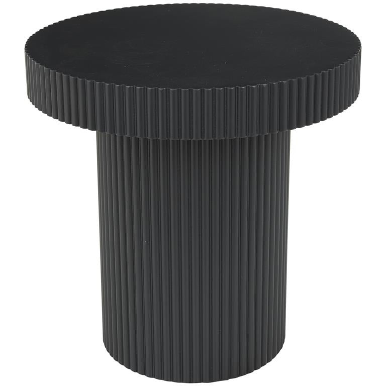 Black Wooden Dimensional Ribbed