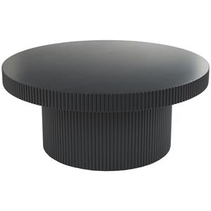 Black Wooden Dimensional Ribbed